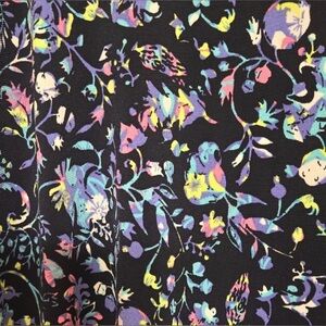 LULAROE 🦄 2XL Maxi Skirt (slinky stretchy non-wrinkling fabric) Black Floral